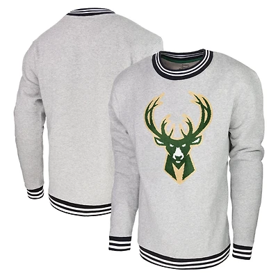 Men's Stadium Essentials Milwaukee Bucks Club Level Pullover Sweatshirt