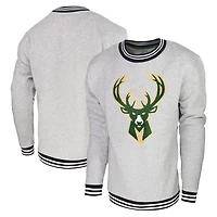 Men's Stadium Essentials Milwaukee Bucks Club Level Pullover Sweatshirt