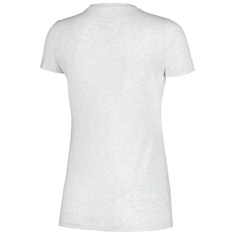 Michigan Wolverines Checkered Team Name Wavy Tri-Blend T-Shirt