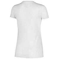 Michigan Wolverines Checkered Team Name Wavy Tri-Blend T-Shirt