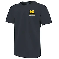 Michigan Wolverines Striped Campus Skyline T-Shirt