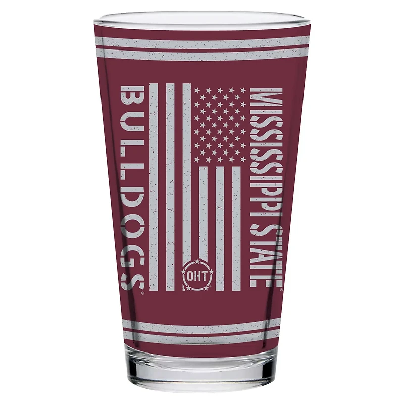 Mississippi State Bulldogs 16oz OHT Military Appreciation Pint Glass