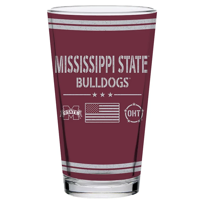 Mississippi State Bulldogs 16oz OHT Military Appreciation Pint Glass