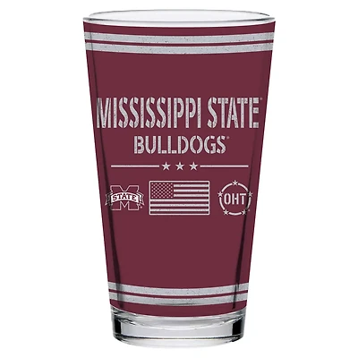Mississippi State Bulldogs 16oz OHT Military Appreciation Pint Glass