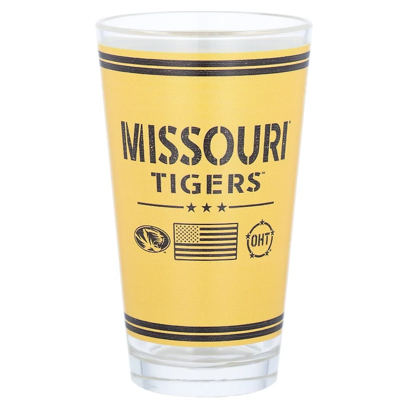 Missouri Tigers 16oz OHT Military Appreciation Pint Glass