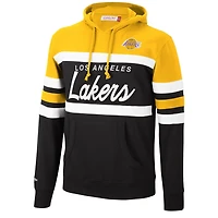 Mitchell  Ness /Black Los Angeles Lakers Head Coach Pullover Hoodie
