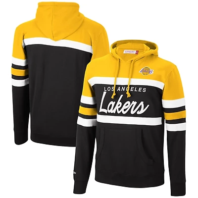 Mitchell  Ness /Black Los Angeles Lakers Head Coach Pullover Hoodie