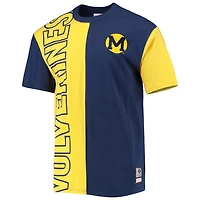 Mitchell  Ness /Maize Michigan Wolverines Play By Play 20 T-Shirt