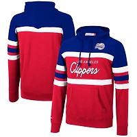 Mitchell  Ness /Red LA Clippers Head Coach Pullover Hoodie