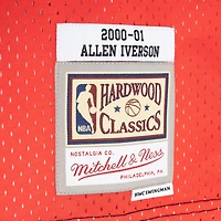 Mitchell  Ness Allen Iverson /Red Philadelphia 76ers Hardwood Classics 2000/01 Split Swingman Jersey