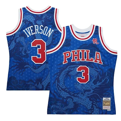 Mitchell  Ness Allen Iverson Philadelphia 76ers 1996/97 Hardwood Classics Asian Heritage 60 Swingman Throwback Player Jersey