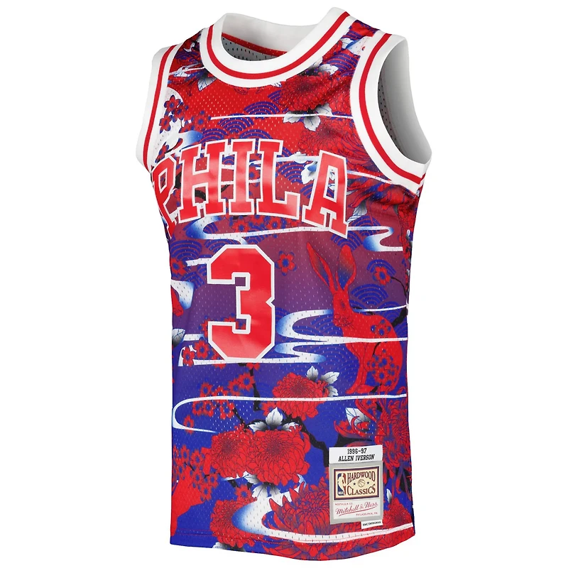 Mitchell Ness Allen Iverson Philadelphia 76ers Hardwood Classics 1996/97 Lunar New Year Swingman Jersey