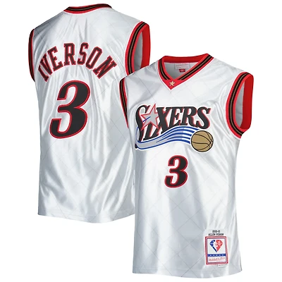Mitchell Ness Allen Iverson Philadelphia 76ers 2000/01 Hardwood Classics 75th Anniversary Swingman Jersey