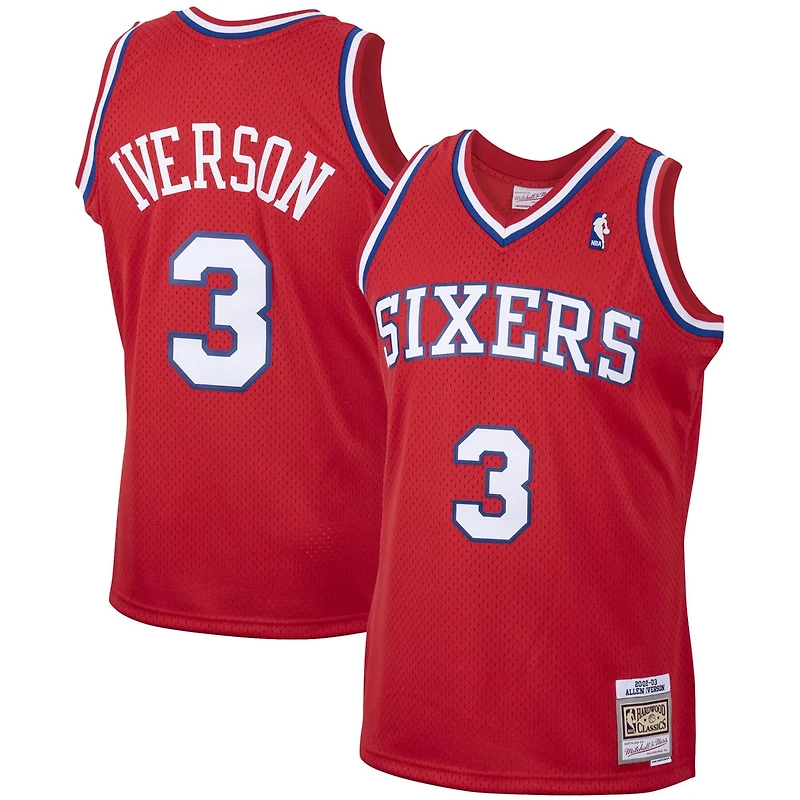 Mitchell Ness Allen Iverson Philadelphia 76ers 2001/02 Hardwood Classics Swingman Jersey