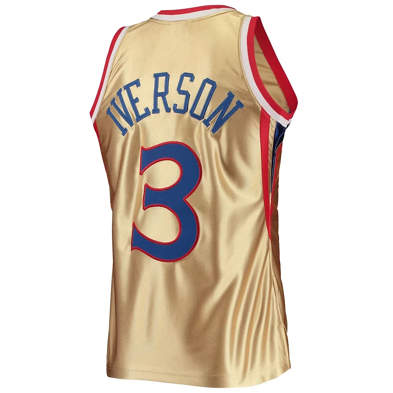Mitchell Ness Allen Iverson Philadelphia 76ers 75th Anniversary 1996/97 Hardwood Classics Swingman Jersey