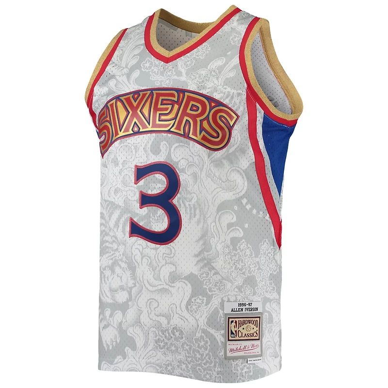 Mitchell Ness Allen Iverson Philadelphia 76ers Hardwood Classics 1996/97 Lunar New Year Swingman Jersey