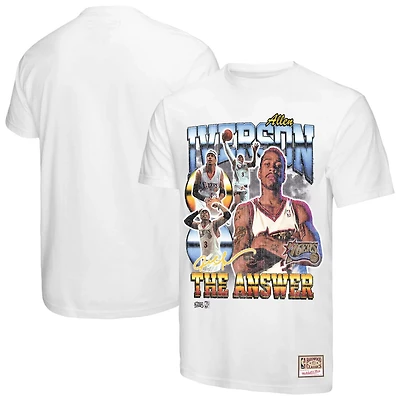 Mitchell  Ness Allen Iverson Philadelphia 76ers Hardwood Classics Commemorative Player Collage T-Shirt