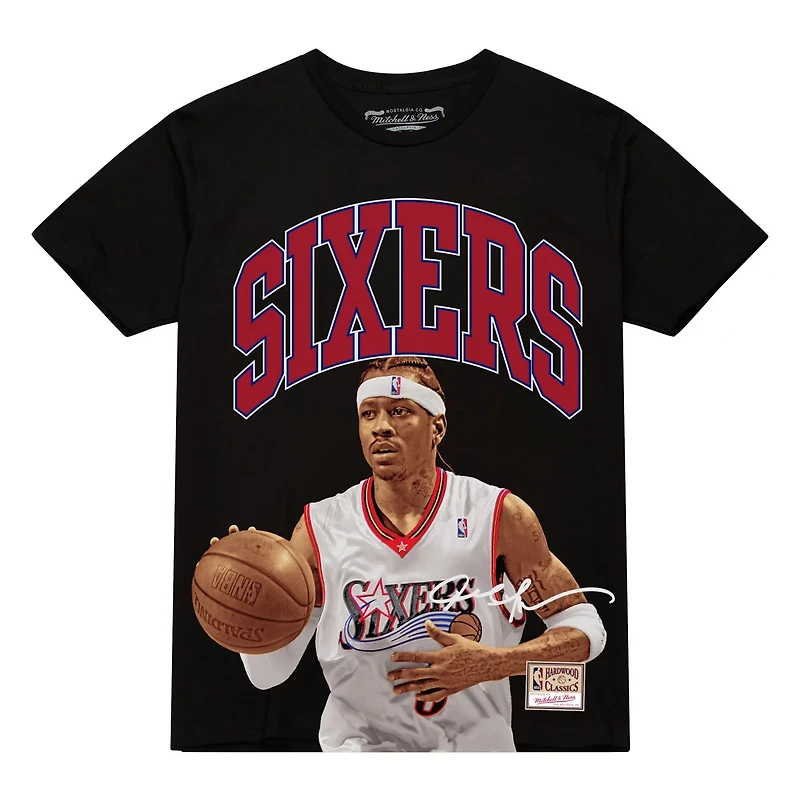 Mitchell  Ness Allen Iverson Philadelphia 76ers Hardwood Classics Player Arch T-Shirt