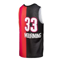 Mitchell  Ness Alonzo Mourning /Red Miami Heat Hardwood Classics 2005/06 Split Swingman Jersey
