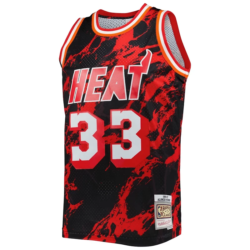 Mitchell  Ness Alonzo Mourning Miami Heat 1996/97 Hardwood Classics Marble Swingman Jersey