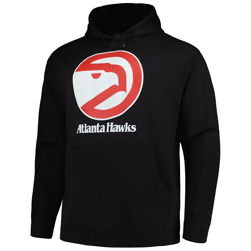 Mitchell Ness Atlanta Hawks Hardwood Classics Big Tall Pullover Hoodie