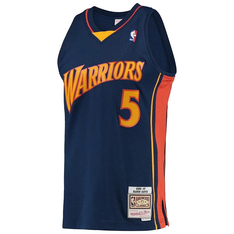Mitchell  Ness Baron Davis Golden State Warriors 2006/07 Hardwood Classics Swingman Jersey