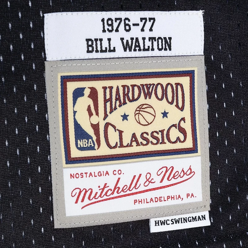Mitchell  Ness Bill Walton /Black Portland Trail Blazers Hardwood Classics 1976/77 Split Swingman Jersey