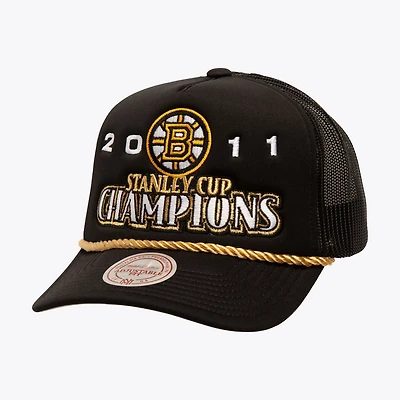 Mitchell  Ness Boston Bruins SOUL Collection Golden Stanley Cup Champions Trucker Adjustable Hat