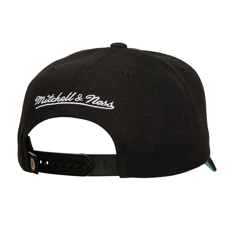Mitchell  Ness Boston Bruins Soul Strike Neon Logo Pro Crown Adjustable Hat
