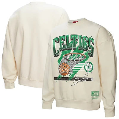 Mitchell  Ness Boston Celtics Brush Bucket Pullover Sweatshirt