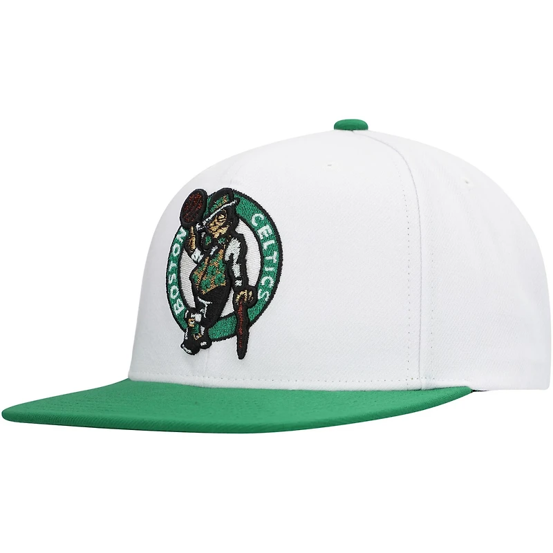 Mitchell Ness Boston Celtics Soul Logo Shine 2-Tone Snapback Hat