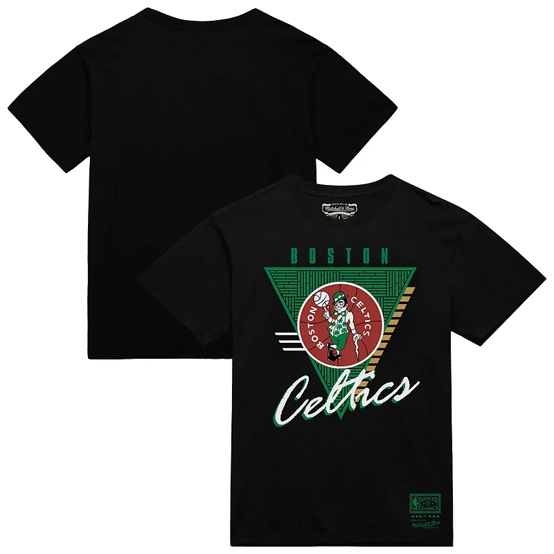 Mitchell Ness Boston Celtics Worldwide Collection Tri-Logo T-Shirt
