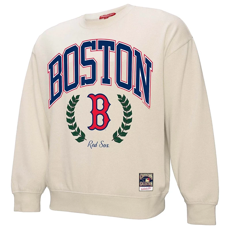Mitchell Ness Boston Red Sox Cooperstown Collection Laurel Pullover Sweatshirt