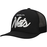 Mitchell  Ness Brooklyn Nets Script Trucker Adjustable Hat