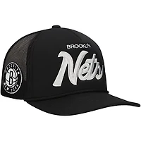 Mitchell  Ness Brooklyn Nets Script Trucker Adjustable Hat