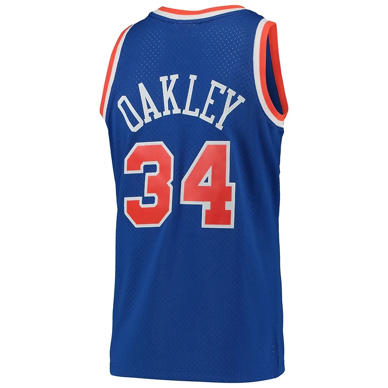 Mitchell  Ness Charles Oakley New York Knicks Hardwood Classics Swingman Jersey