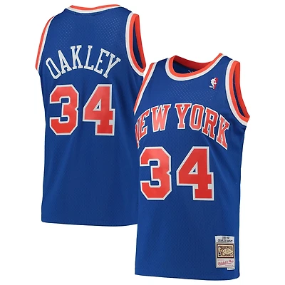 Mitchell  Ness Charles Oakley New York Knicks Hardwood Classics Swingman Jersey