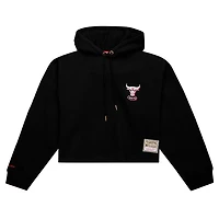 Mitchell  Ness Chicago Bulls Hardwood Classics Cropped Pullover Hoodie