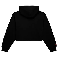 Mitchell  Ness Chicago Bulls Hardwood Classics Cropped Pullover Hoodie