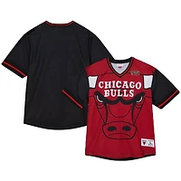 Mitchell  Ness Chicago Bulls Jumbotron 30 Mesh V-Neck T-Shirt