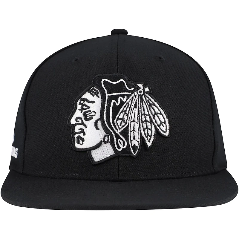 Mitchell  Ness Chicago hawks Team Snapback Hat