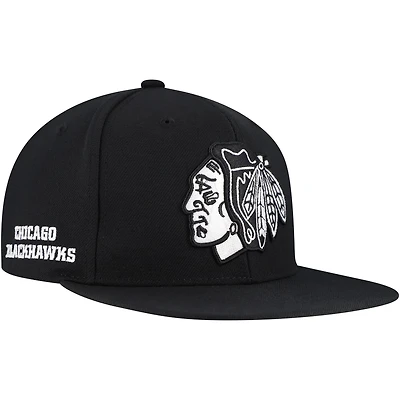 Mitchell  Ness Chicago hawks Team Snapback Hat