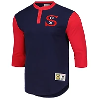 Mitchell  Ness Chicago White Sox Cooperstown Collection Legendary Slub Henley 3/4-Sleeve T-Shirt
