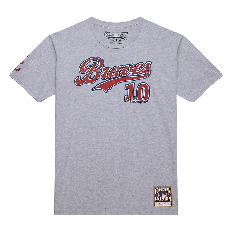 Mitchell  Ness Chipper Jones Atlanta Braves Cooperstown Collection Player T-Shirt