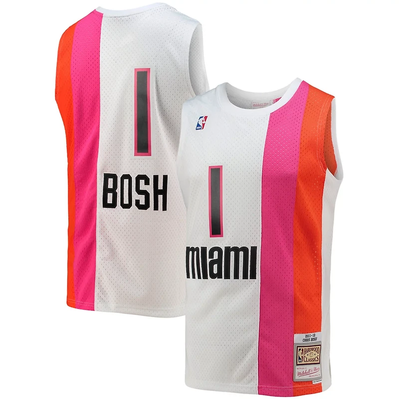 Mitchell Ness Chris Bosh Miami Heat 2001/02 Hardwood Classics Swingman Jersey