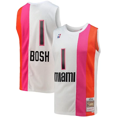 Mitchell Ness Chris Bosh Miami Heat 2001/02 Hardwood Classics Swingman Jersey