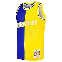 Mitchell  Ness Chris Mullin /Gold Golden State Warriors Hardwood Classics 1993/94 Split Swingman Jersey