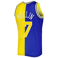 Mitchell  Ness Chris Mullin /Gold Golden State Warriors Hardwood Classics 1993/94 Split Swingman Jersey