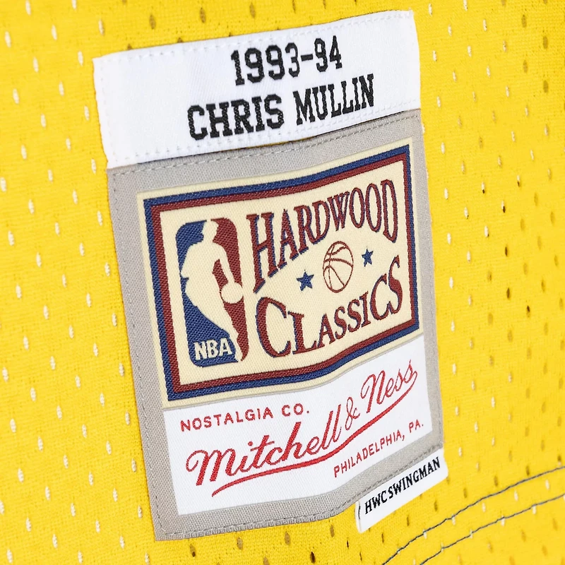 Mitchell  Ness Chris Mullin /Gold Golden State Warriors Hardwood Classics 1993/94 Split Swingman Jersey