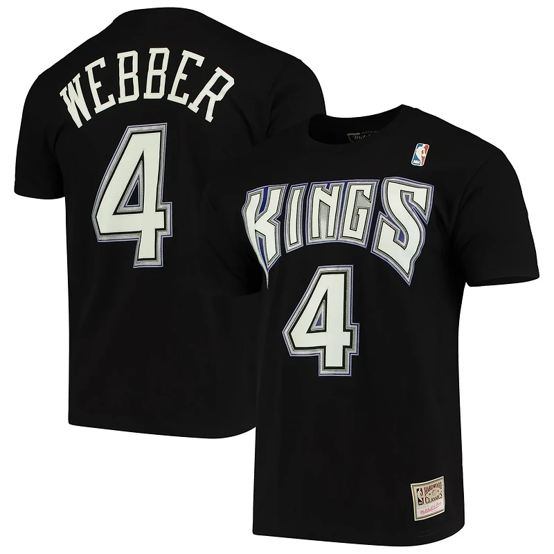 Mitchell  Ness Chris Webber Sacramento Kings Hardwood Classics Name  Number Team T-Shirt